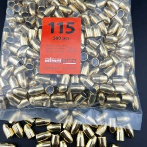 Alsa Pro 115 grain 9mm .355 FMJ RN Geschosse